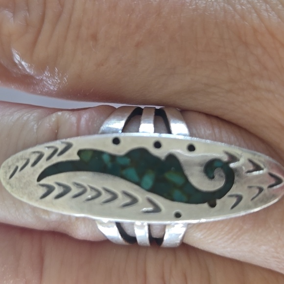 Jewelry - Vintage Juan Singer (Navajo) Silver and Turquoise Ring